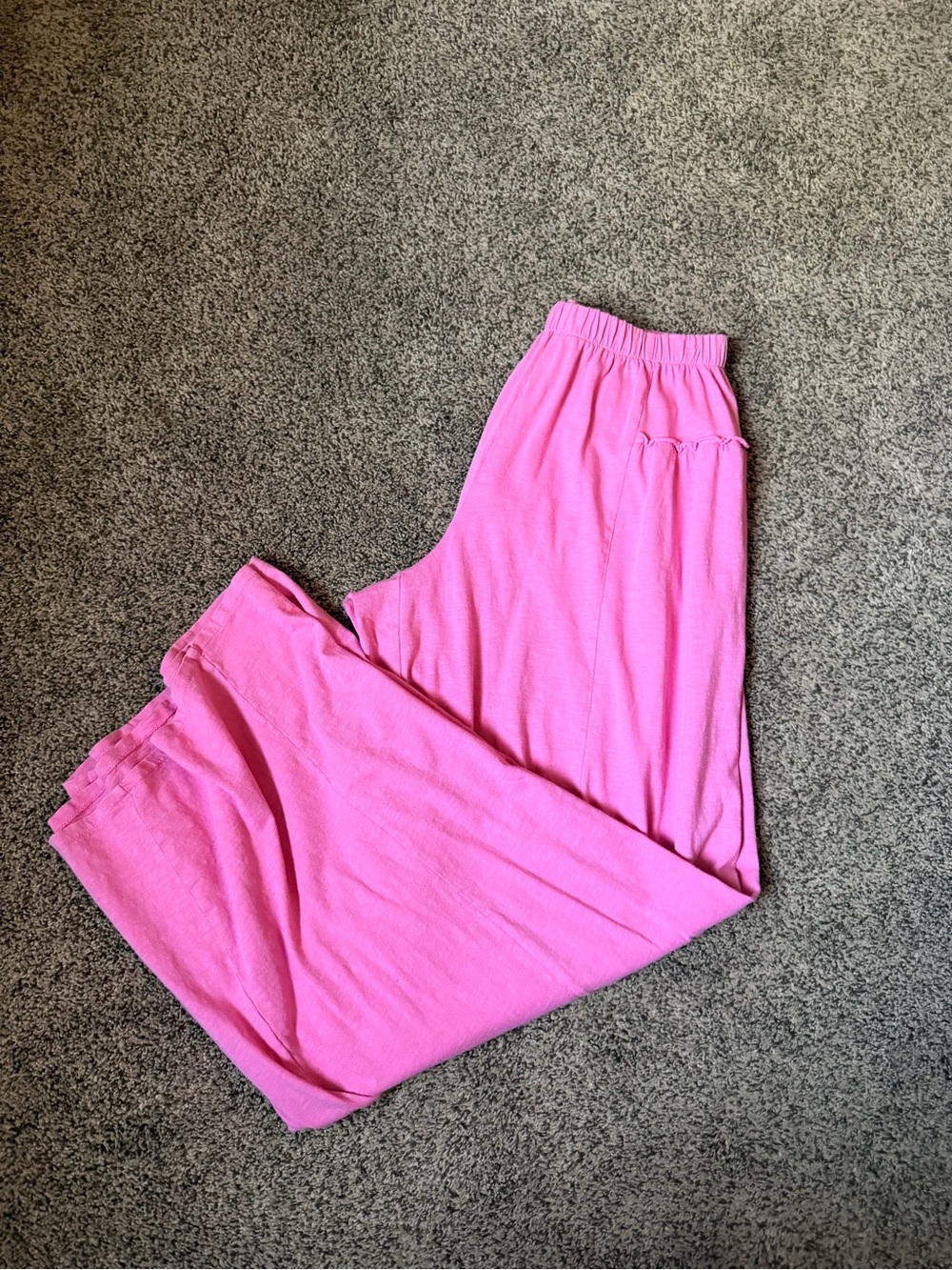 aerie Bright Pink Wide-Leg Pull-On Pants